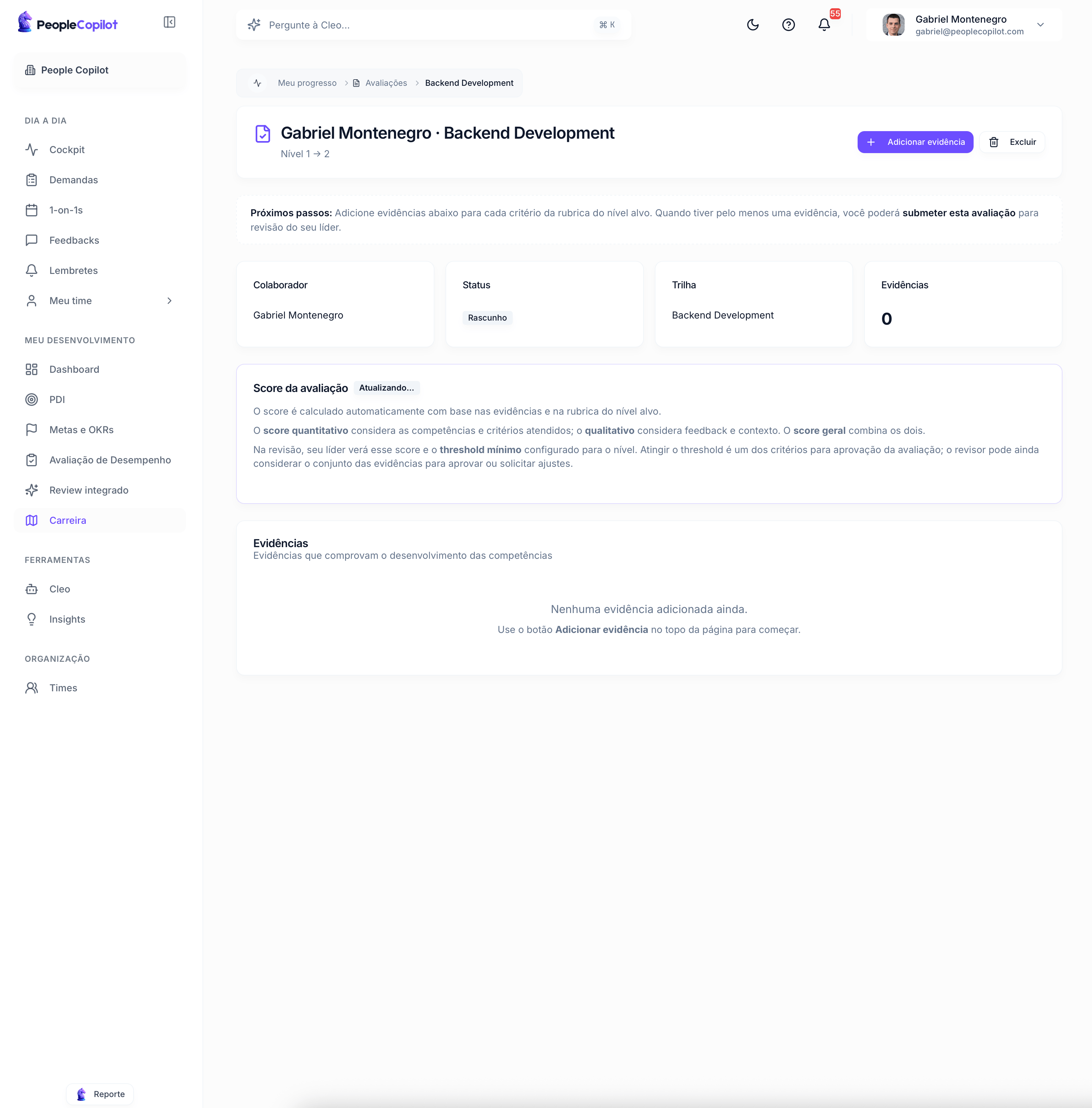 Interface Competências — preview — 2 de 5