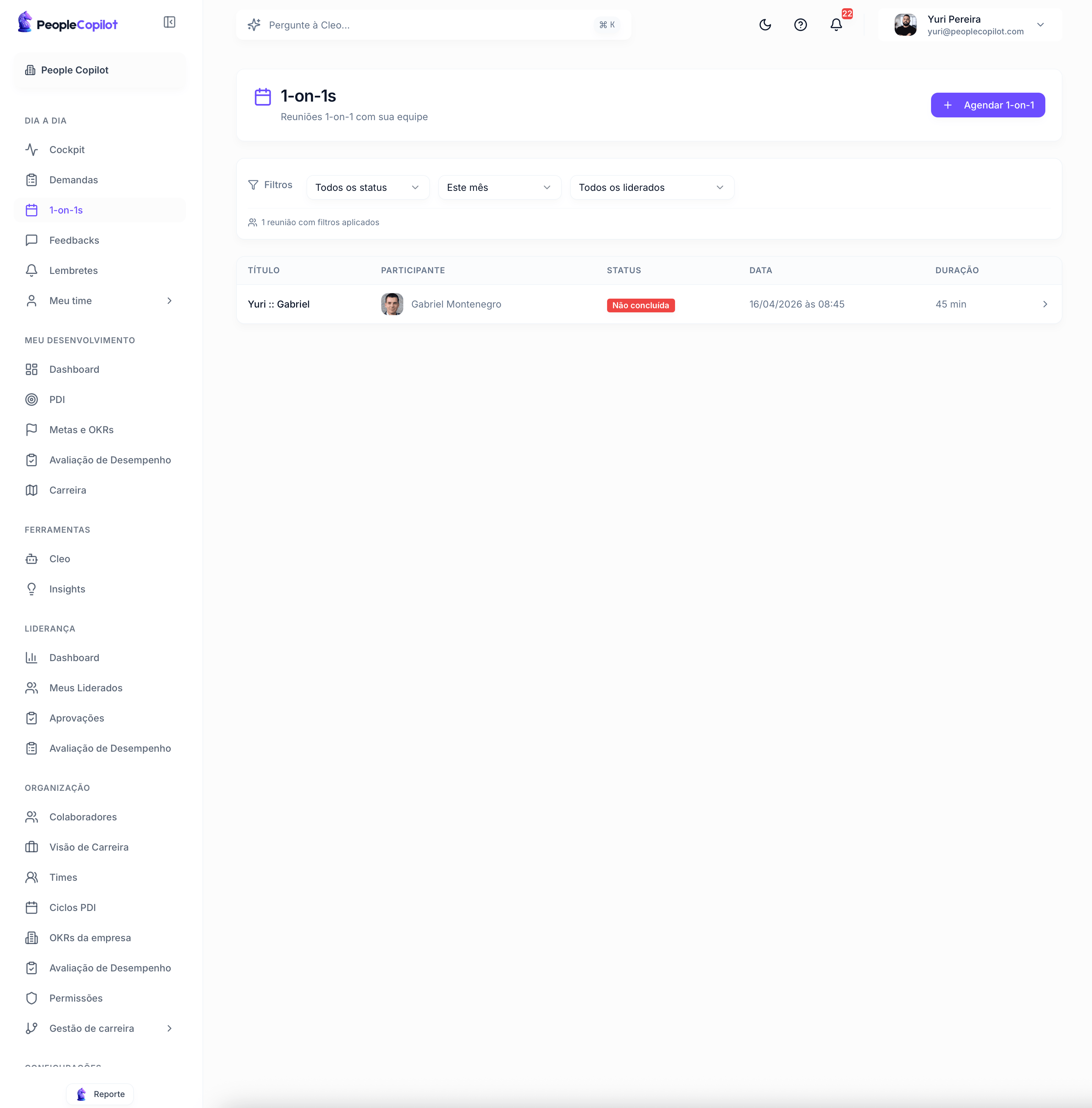 Interface 1-on-1s — preview — 1 de 2