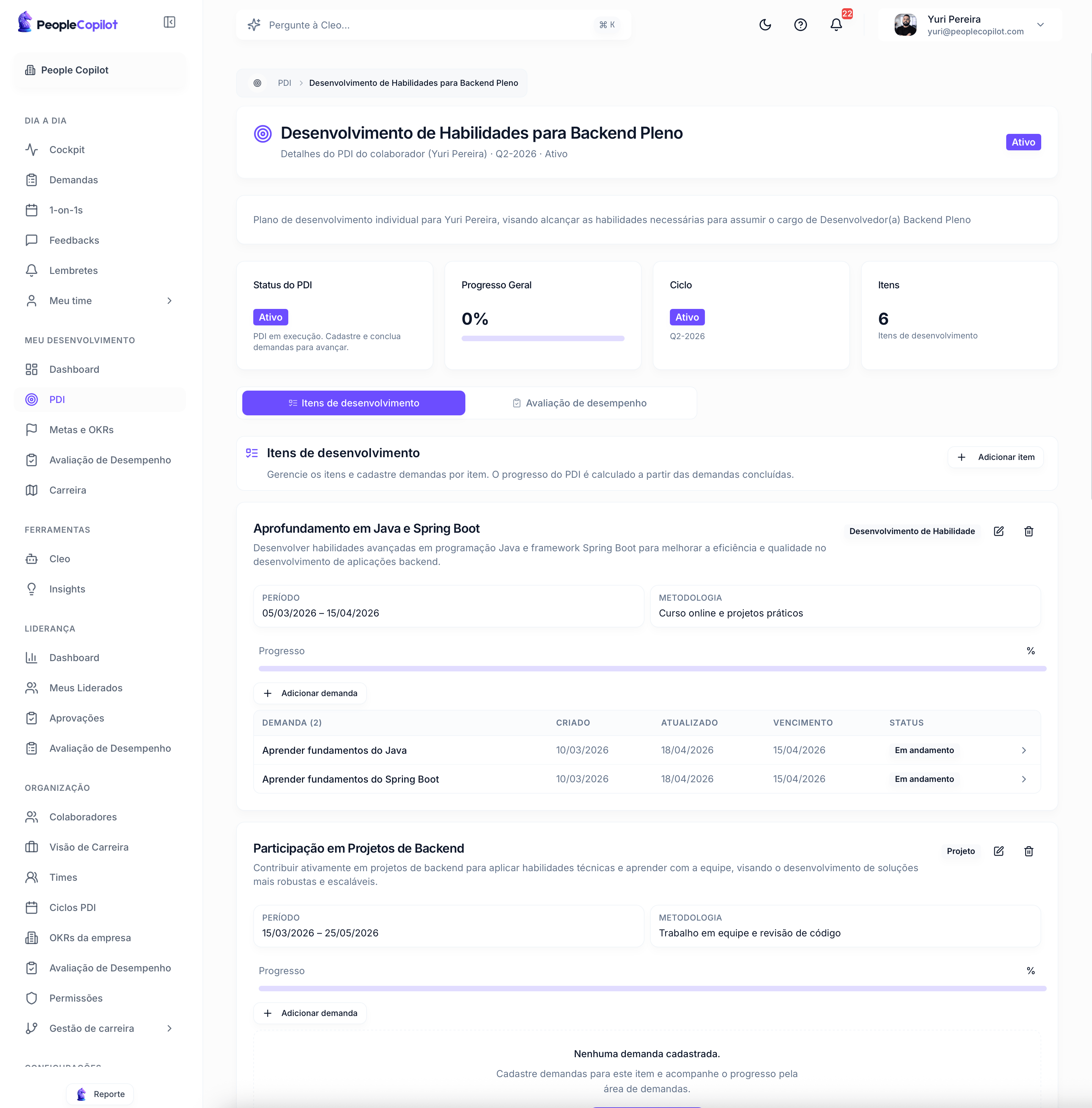 Interface PDI — preview — 1 de 3